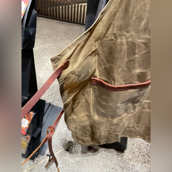 Starbucks Waxed canvas apron FREE SHIPPING Starbucks Barista Apron Leather apron - Picture 8 of 8